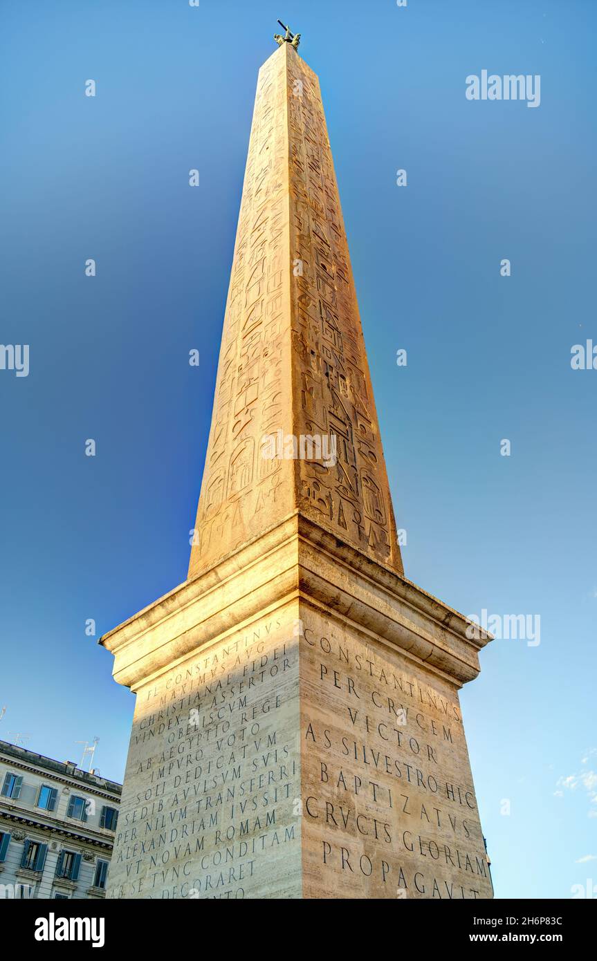 Stadtbild von Rom, HDR-Bild Stockfoto