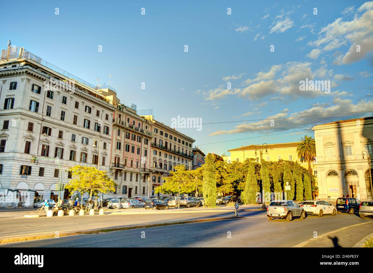 Stadtbild von Rom, HDR-Bild Stockfoto