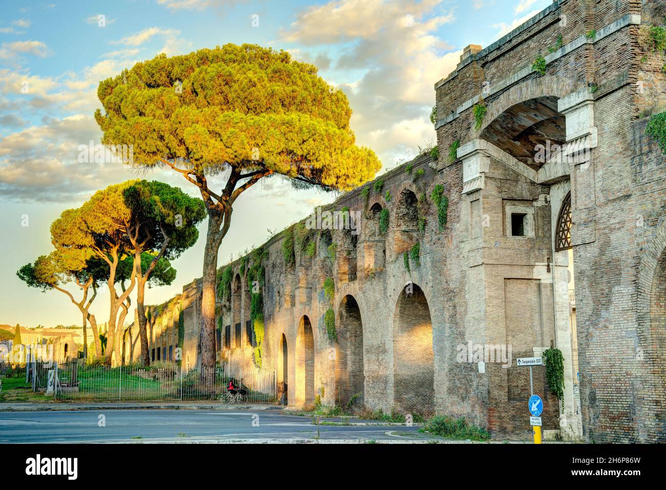 Stadtbild von Rom, HDR-Bild Stockfoto