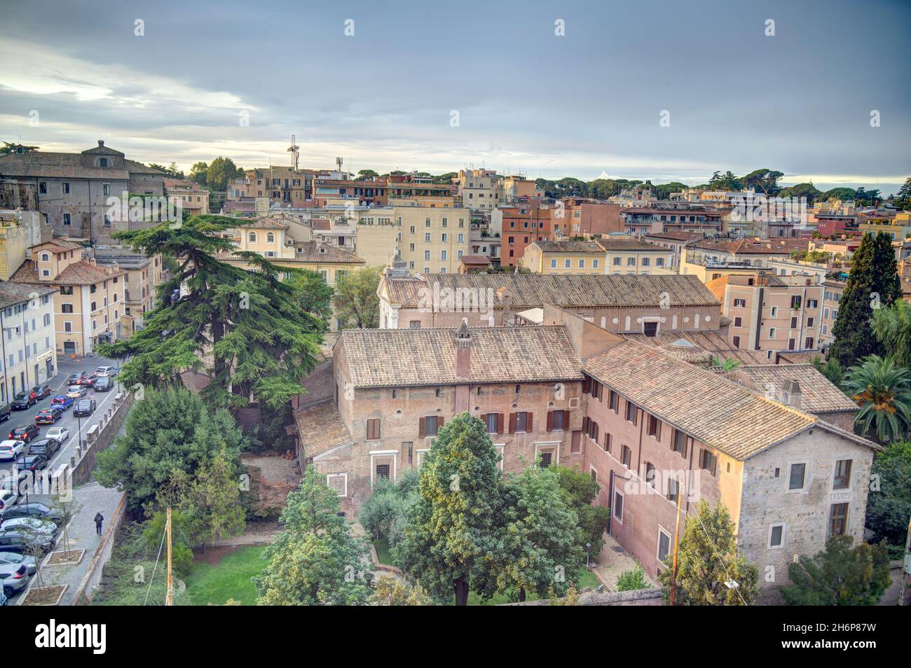 Stadtbild von Rom, HDR-Bild Stockfoto