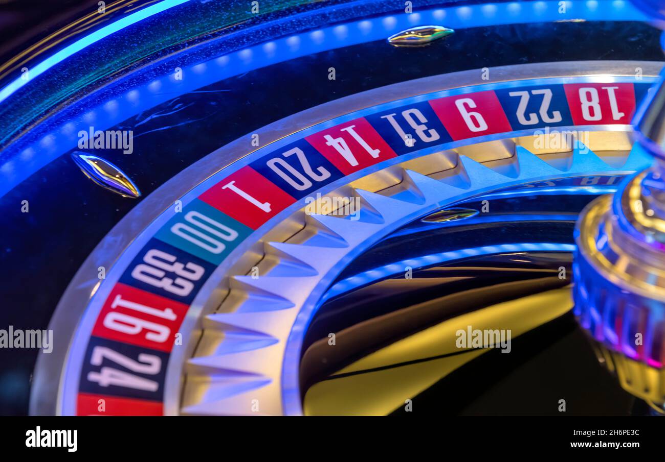 Roulette-Rad, Sky Princess Casino Stockfoto