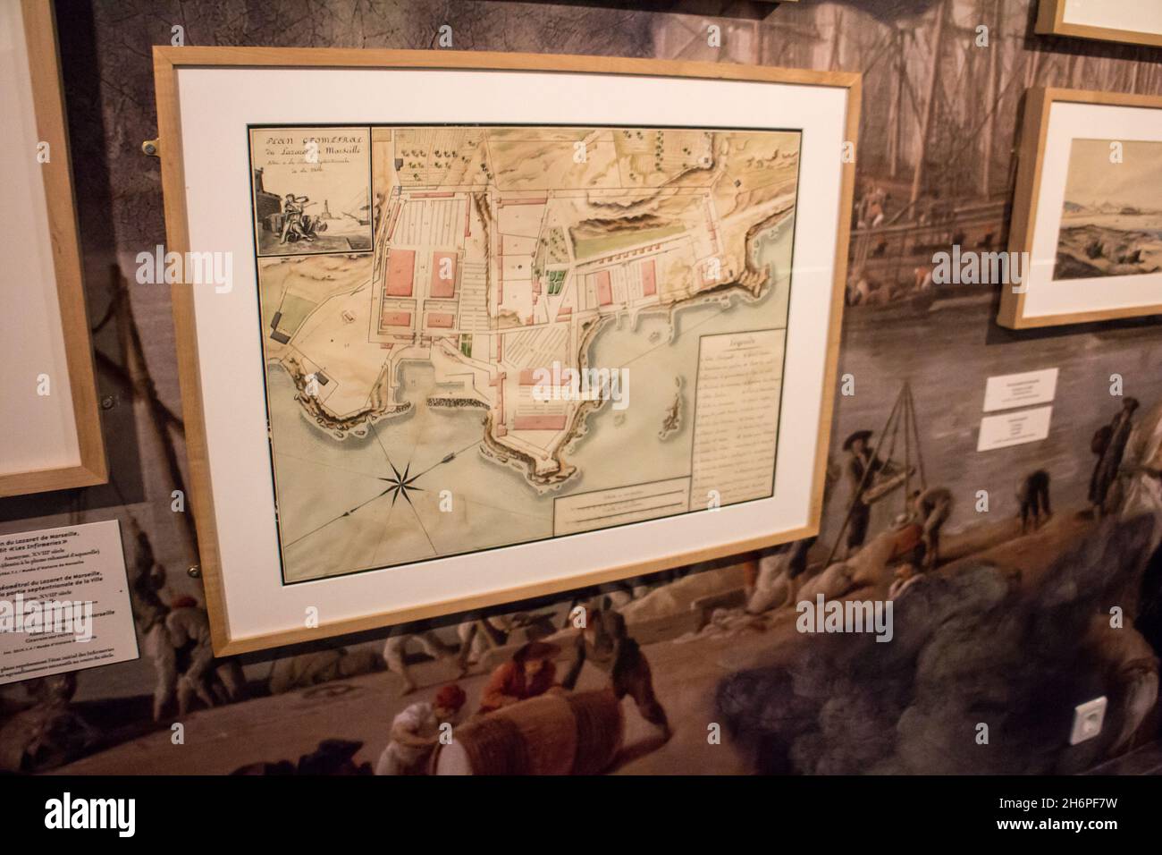 Musée d'Histoire de Marseille : Ausstellung große Pest 1720 Stockfoto