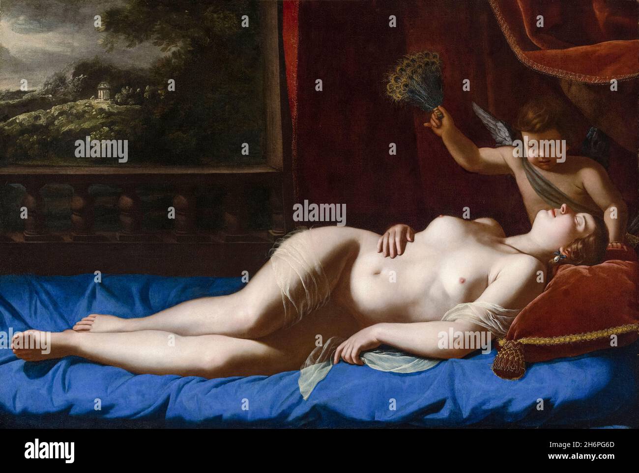 Artemisia Gentileschi, Venus und Amor, Malerei, 1625-1630 Stockfoto