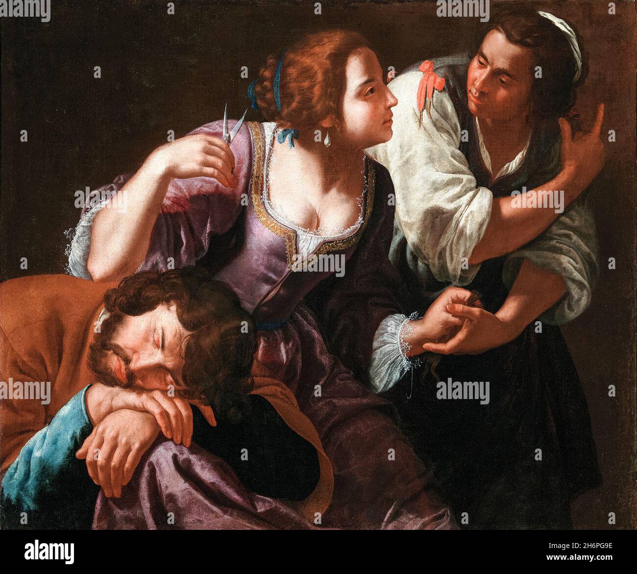 Artemisia Gentileschi, Samson und Delilah, Malerei, 1630-1638 Stockfoto