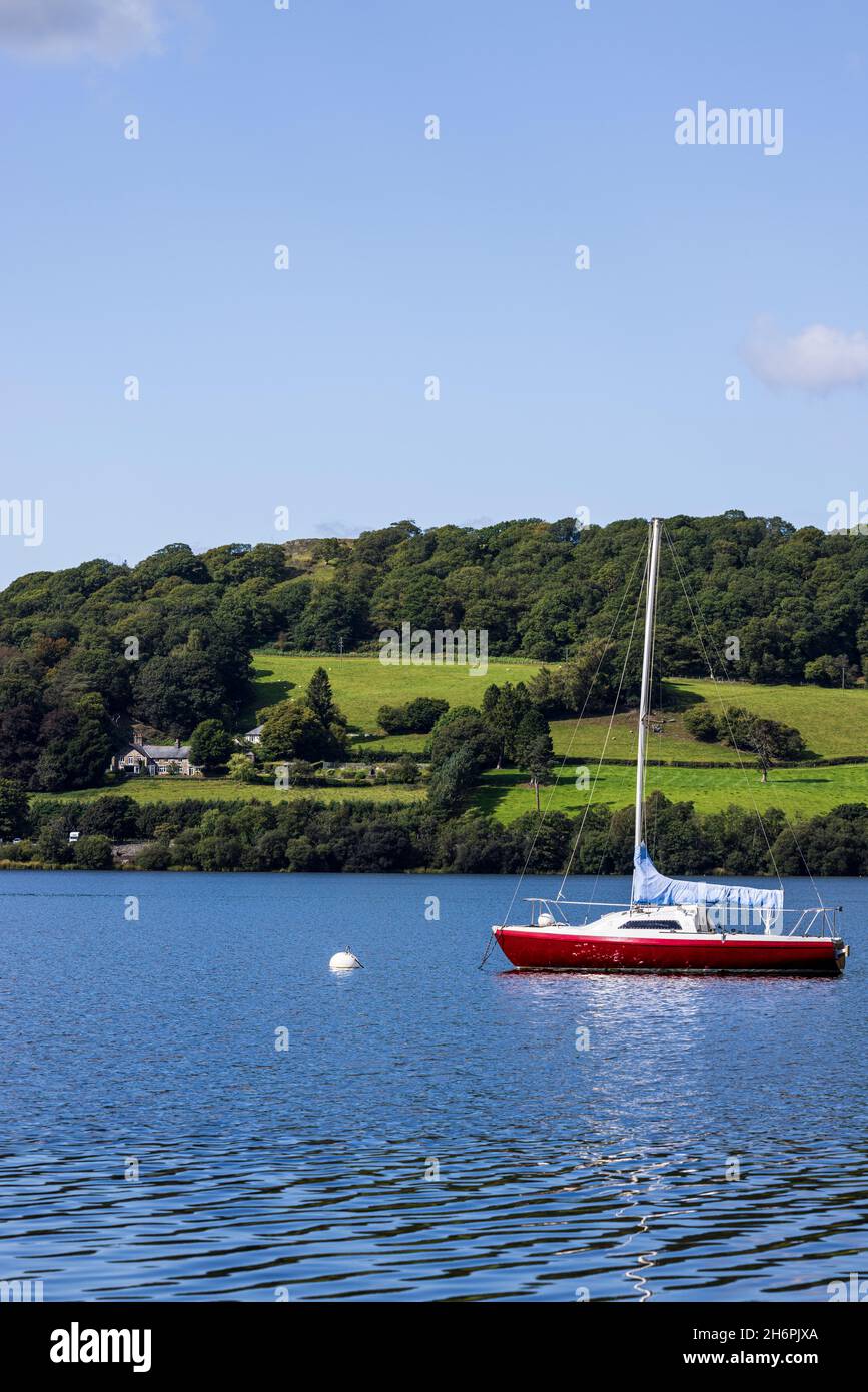 Bala Lake, Llyn Tegid, an einem Sommertag, Wales, Großbritannien, Stockfoto