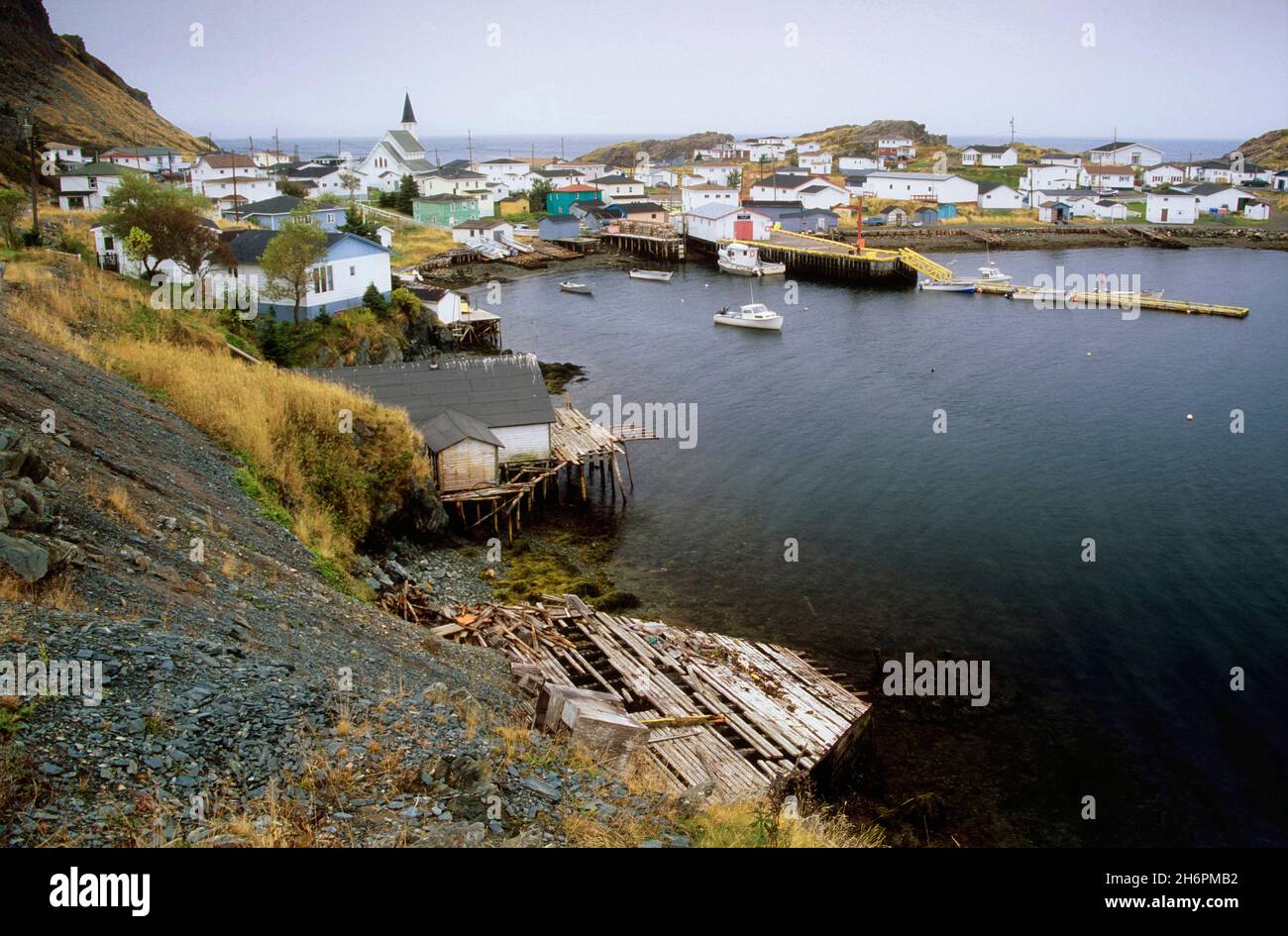 Fischerdorf Harbour Mille, Neufundland und Labrador, Kanada Stockfoto