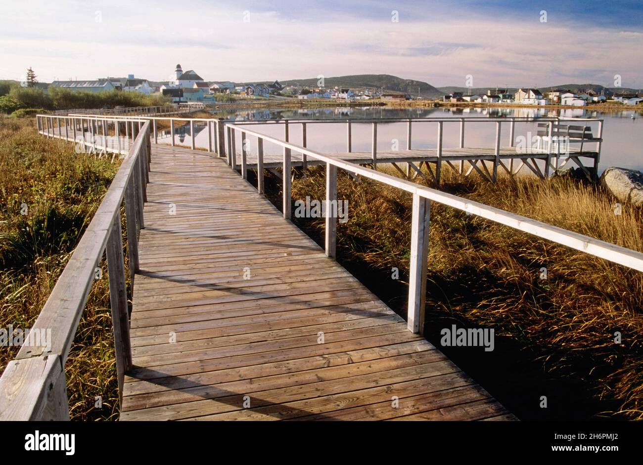 Boardwalk, Bonavista, Neufundland und Labrador, Kanada Stockfoto