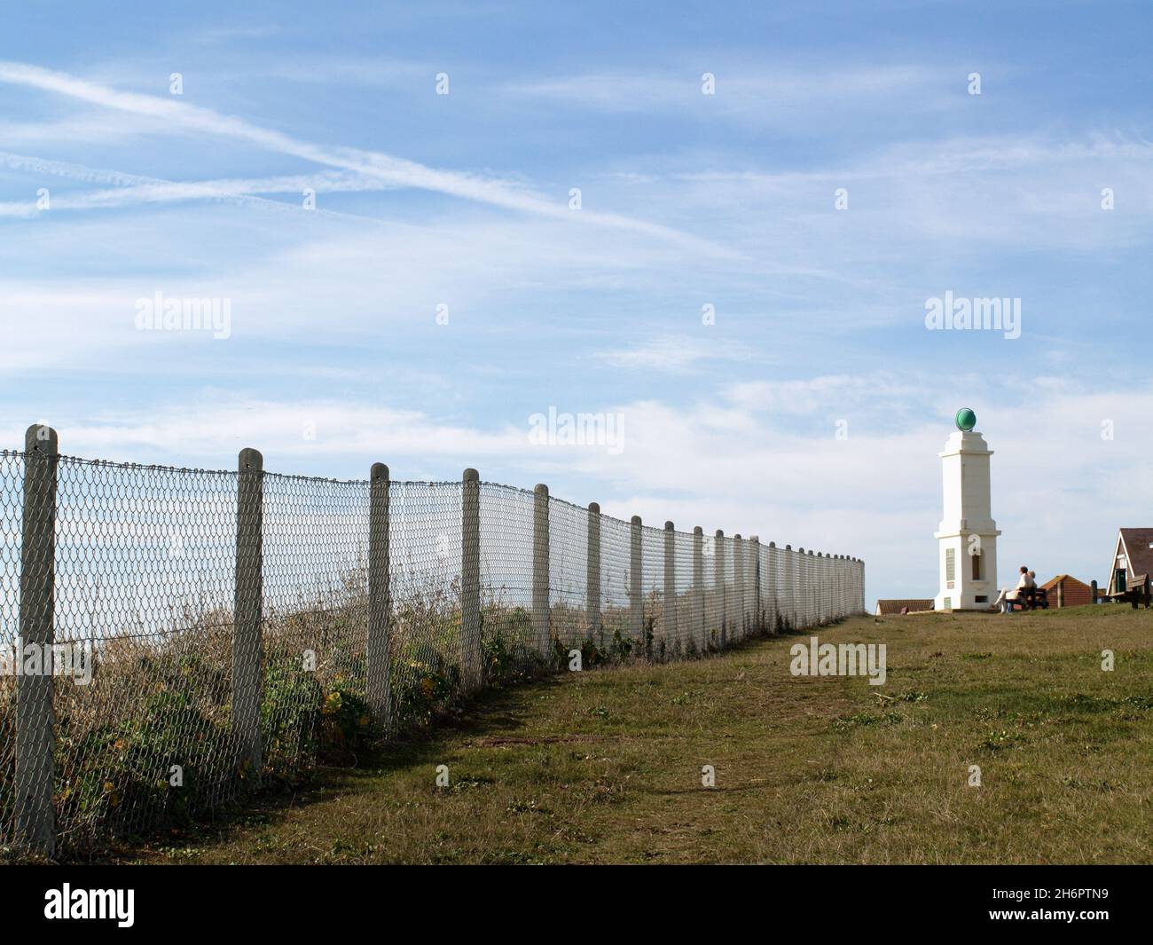 Die Meridian Denkmal, Peacehaven, East Sussex Stockfoto