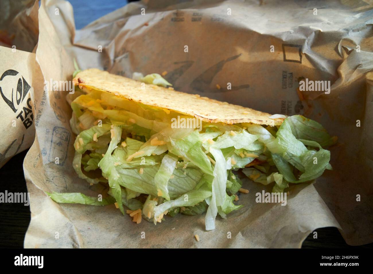 taco Bell Fast Food knackiges Taco Liverpool merseyside großbritannien Stockfoto