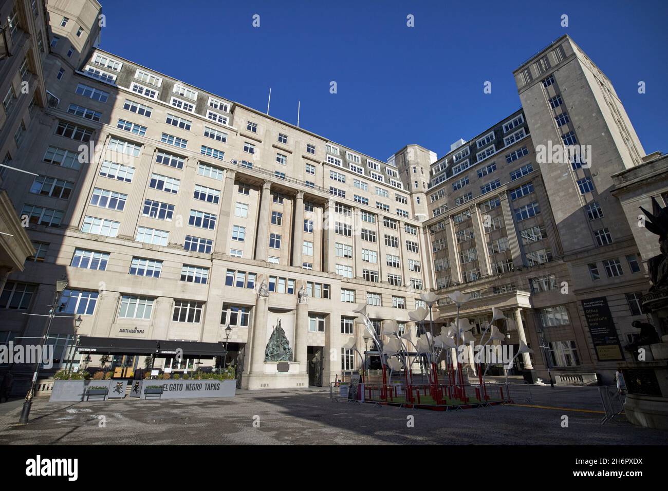 Tauschgebäude Tauschfahnen nelson Monument Liverpool merseyside uk Stockfoto