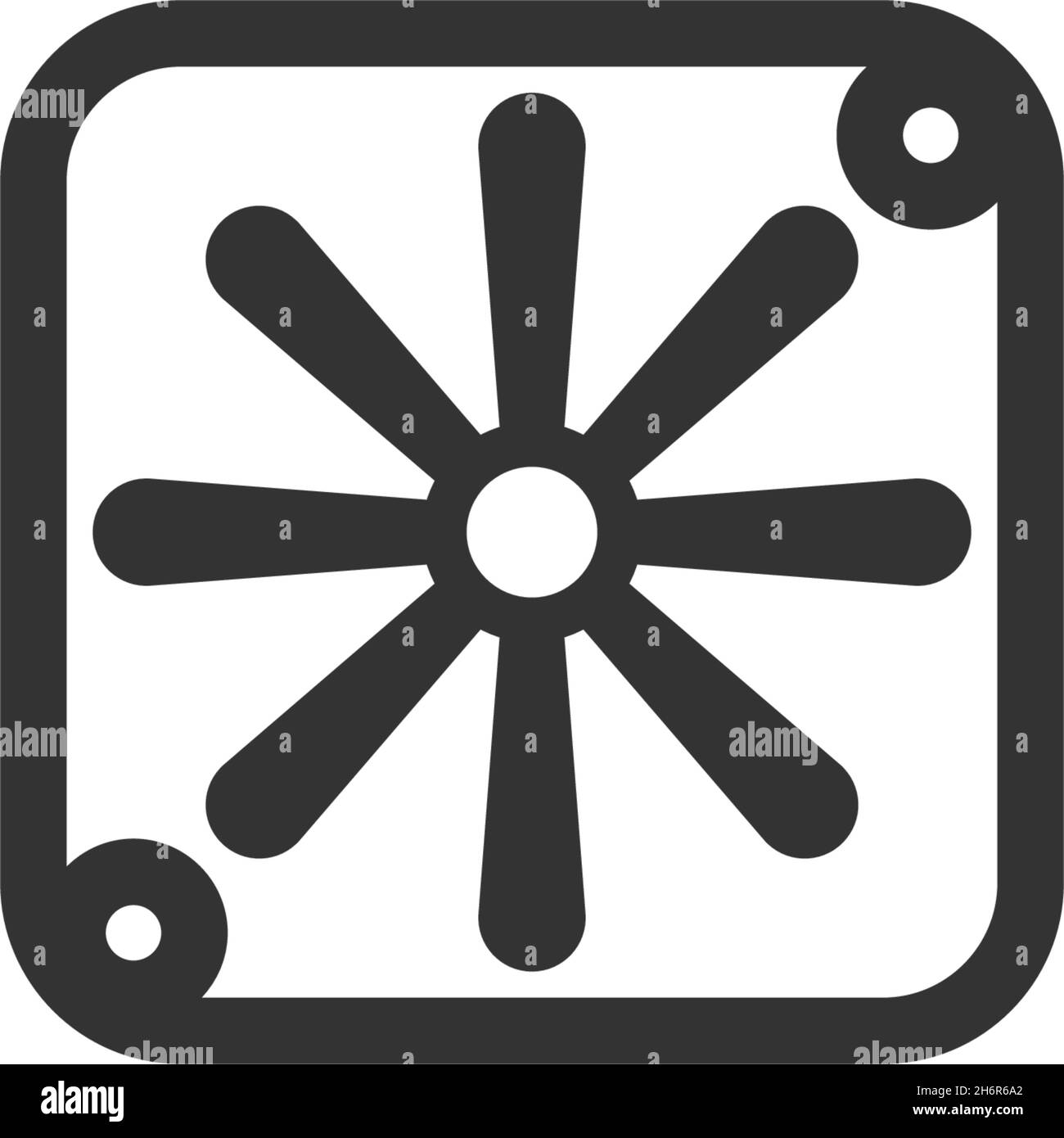 Propeller Icon Logo flach Design Vorlage Vektor Stock Vektor