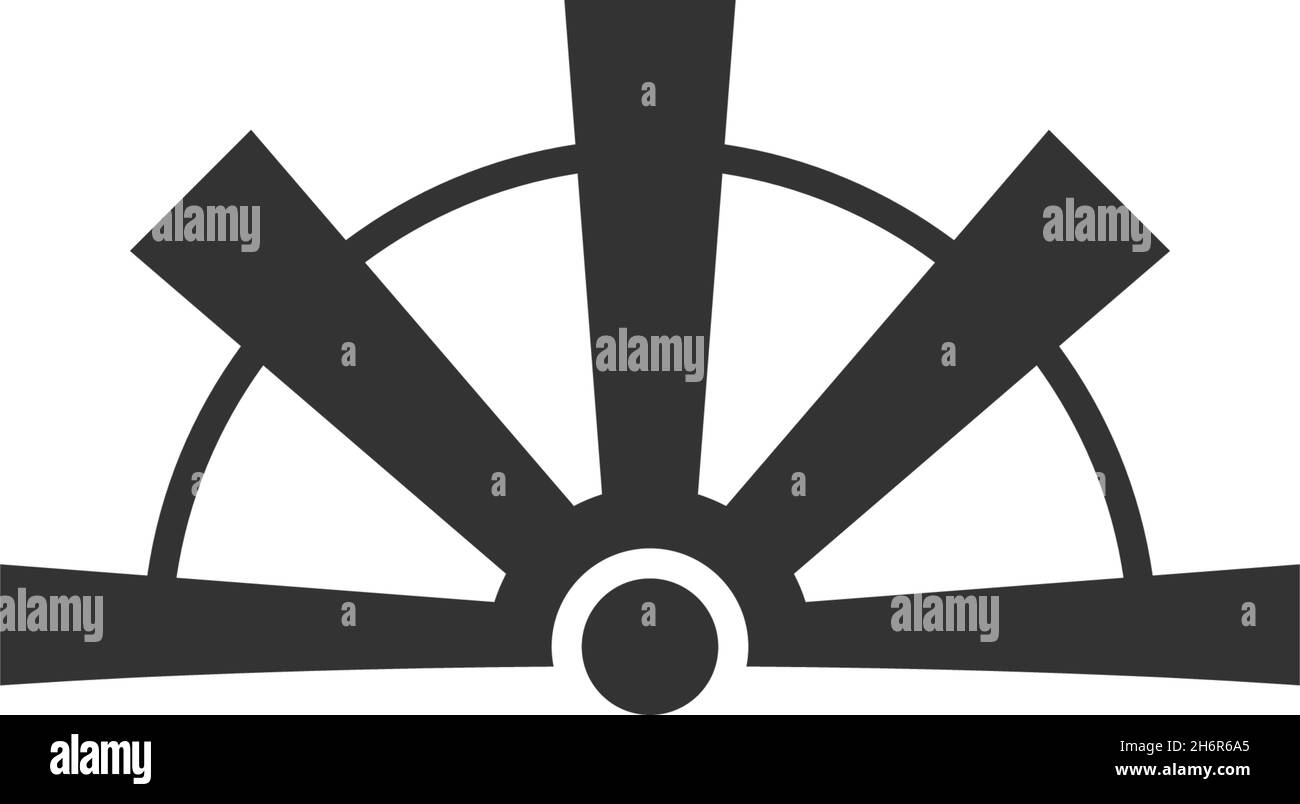 Propeller Icon Logo flach Design Vorlage Vektor Stock Vektor