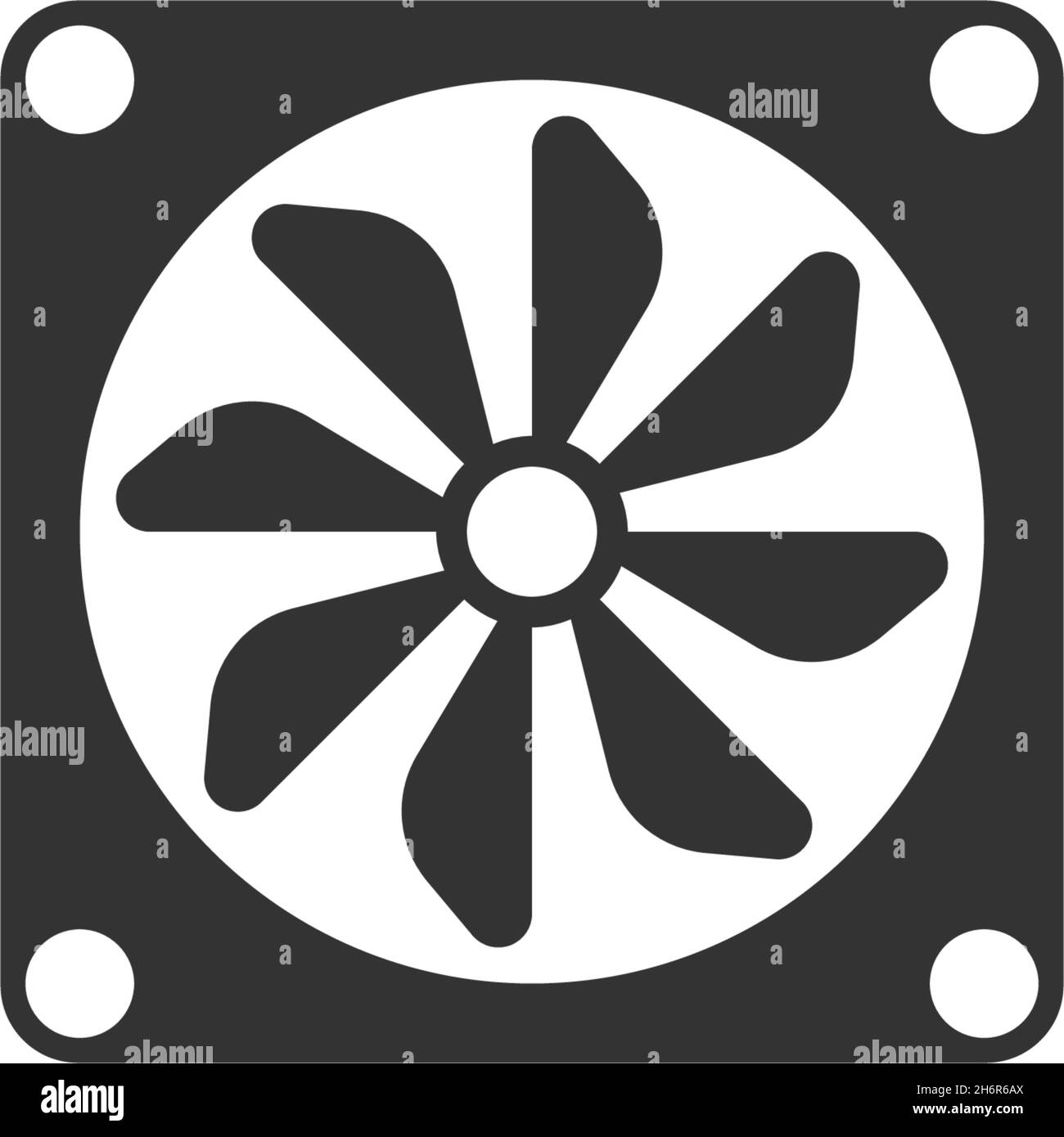 Propeller Icon Logo flach Design Vorlage Vektor Stock Vektor