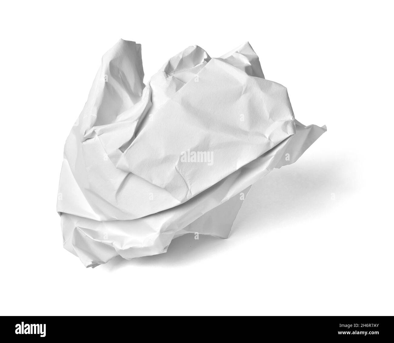 Papierkugel zerknittert Müll Müll Fehler Stockfoto