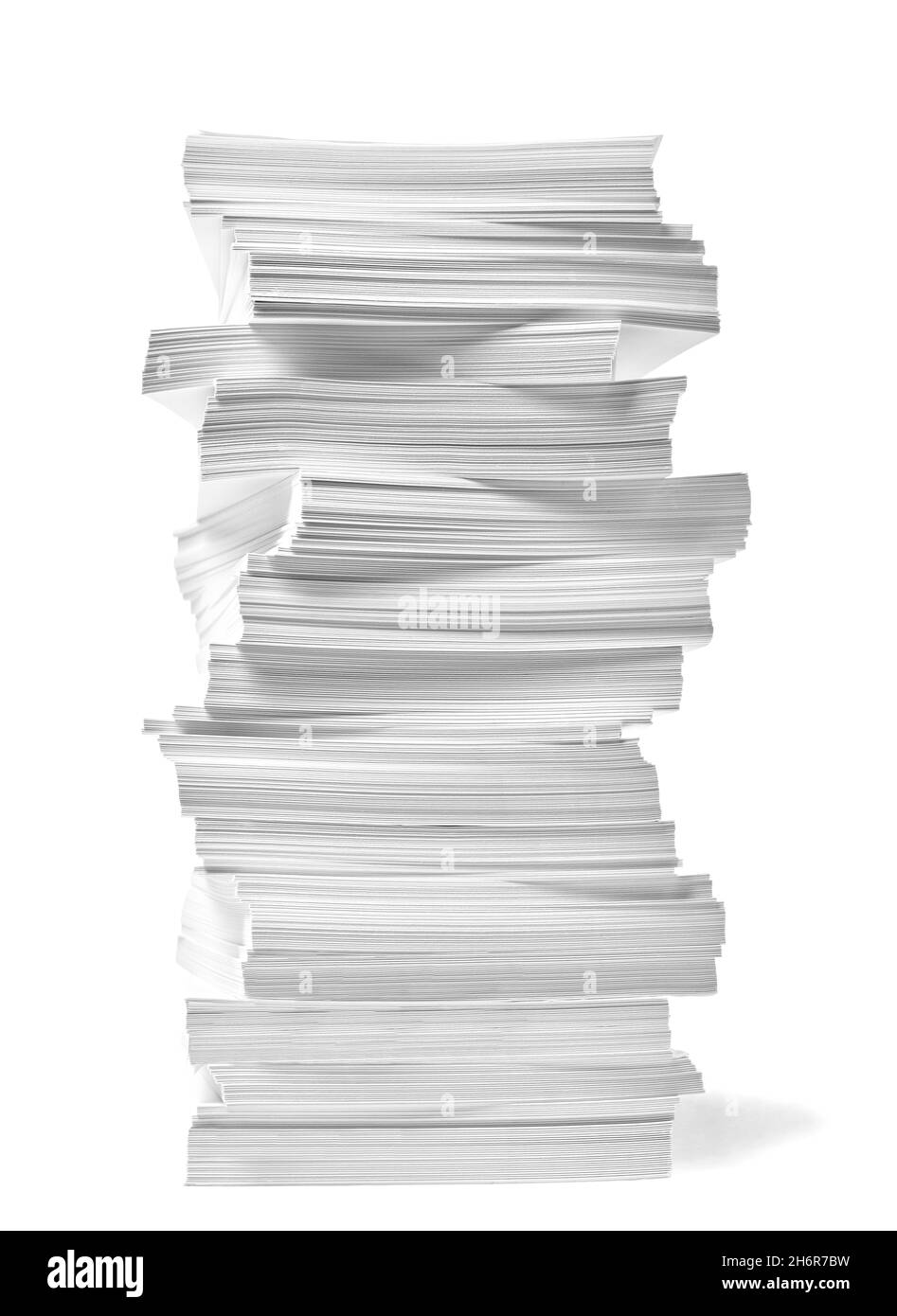 Papierstapel Stapel Büro Papierkram busness Bildung Stockfoto