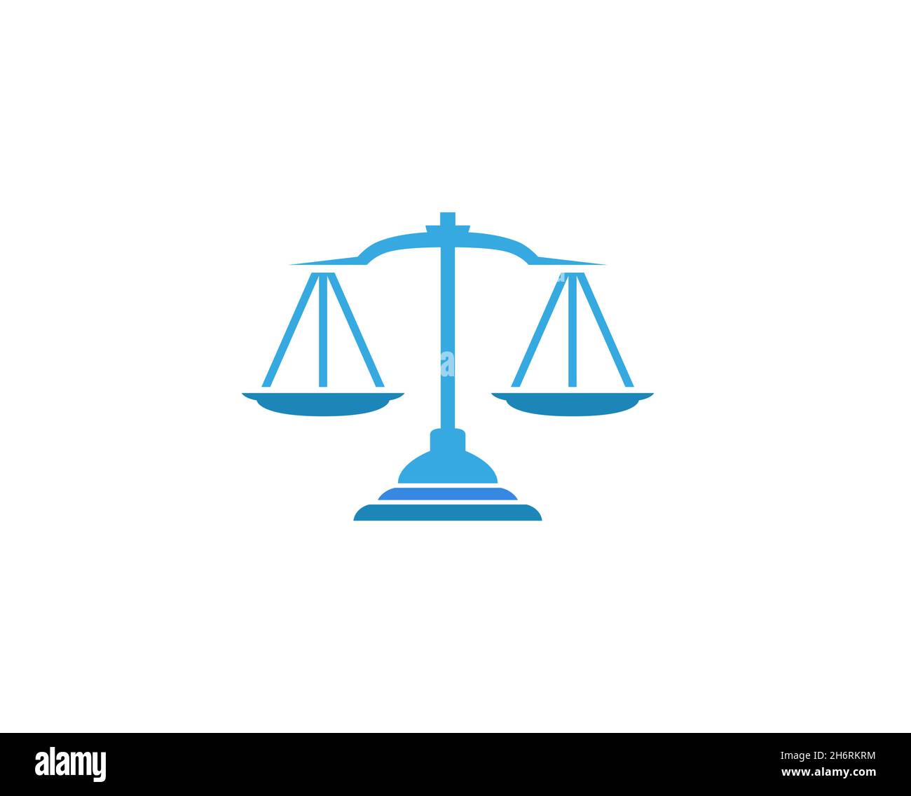 Kreative Abstrakte Blaue Skalen Gerechtigkeit Gesetz Logo Design Vektor Symbol Illustration Stock Vektor