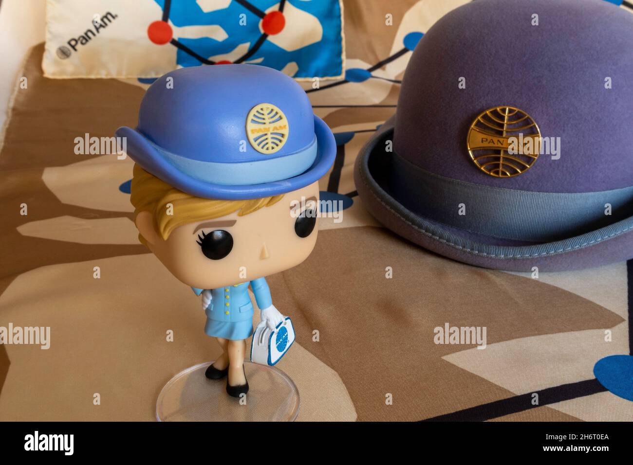 Funko Pan am Stewardess Figur Still Life, USA Stockfoto