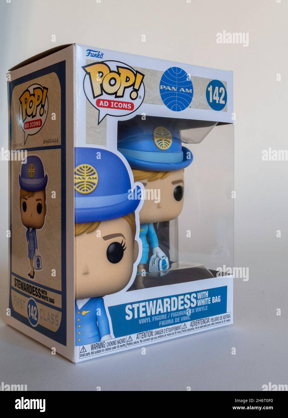 Funko Pan am Stewardess Figur Still Life, USA Stockfoto