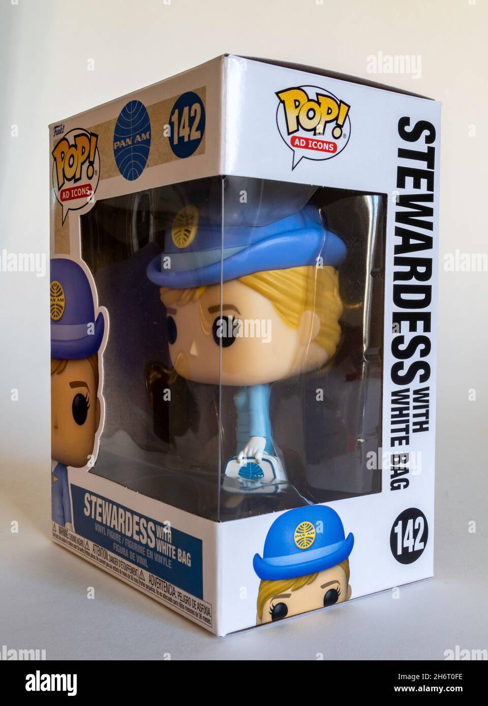 Funko Pan am Stewardess Figur Still Life, USA Stockfoto