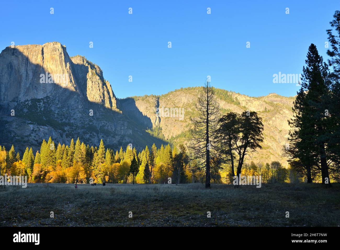 Erstaunlicher Yosemite Valley NP im Spätherbst, Mariposa CA Stockfoto