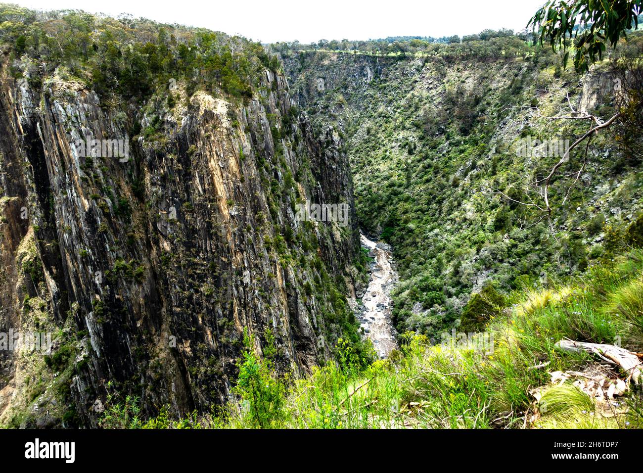 Apsley River Gorge unterhalb der Wasserfälle, Walcha in der Northern Tablelands Region von New South Wales, Australien. Stockfoto