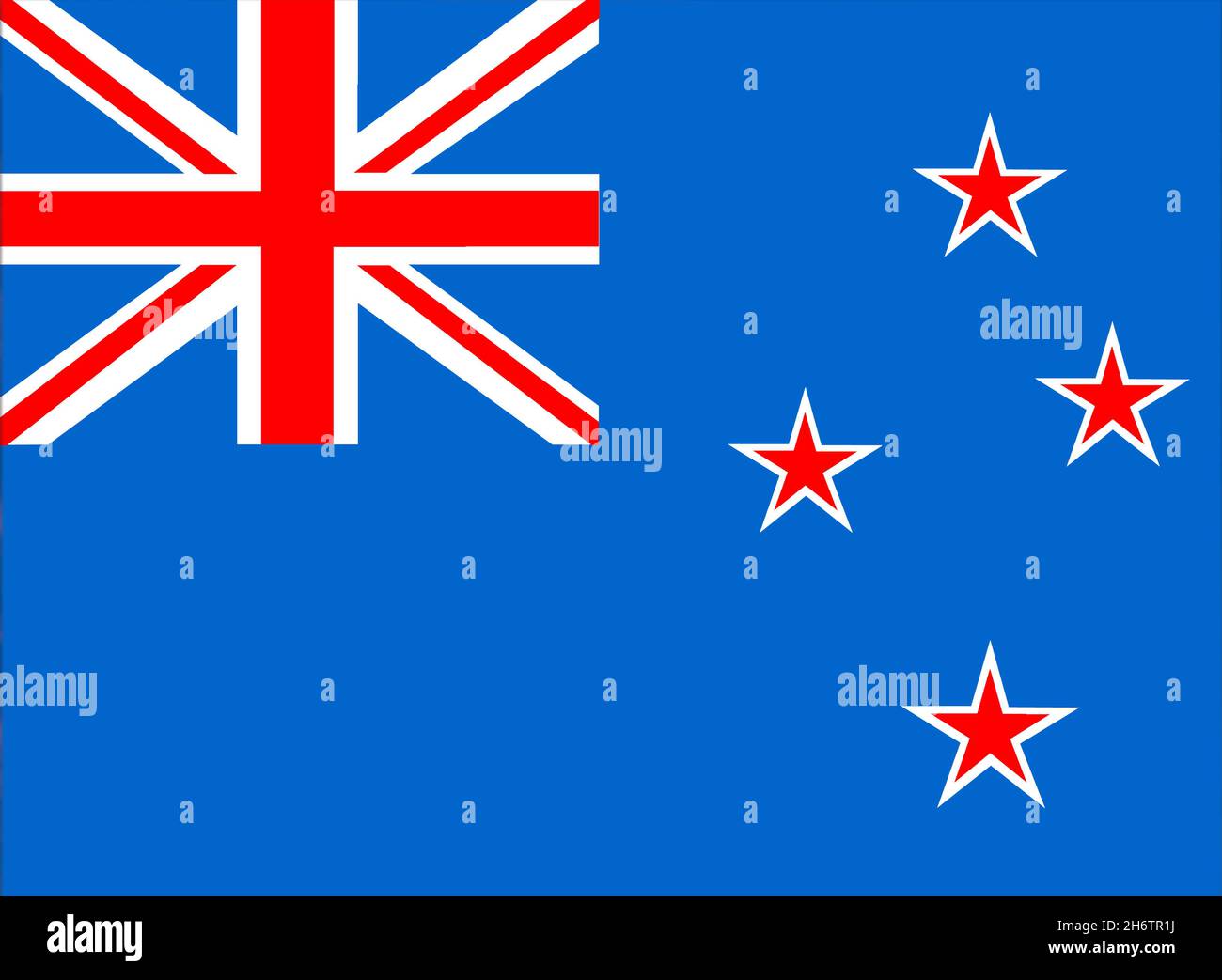 Fahne von Neuseeland Stockfoto