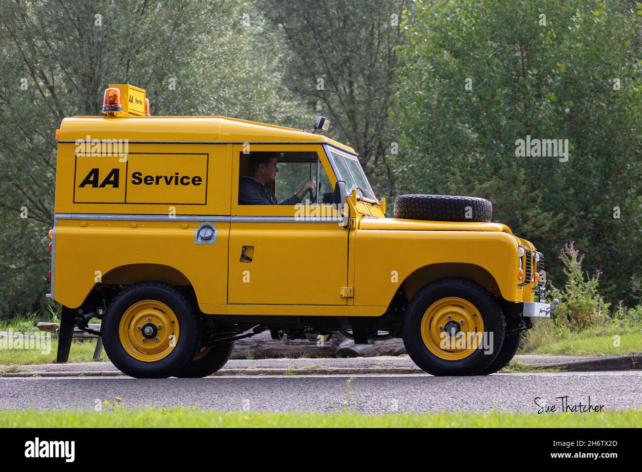 1981 AA, Automobile Association, Land Rover Stockfoto