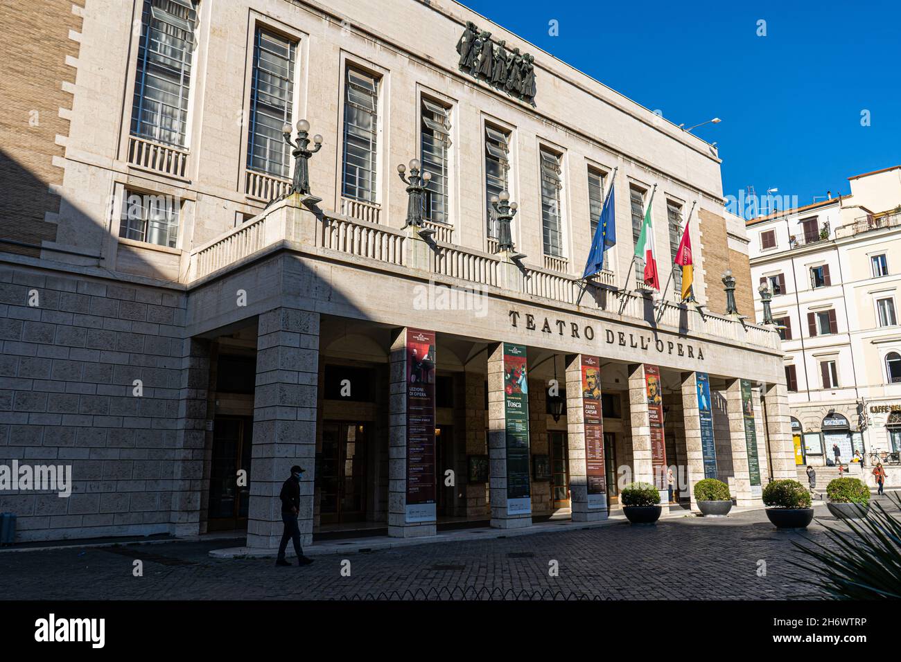 Teatro Dell' Opera, Opera Theatre Facade, Rom, Italien Stockfoto