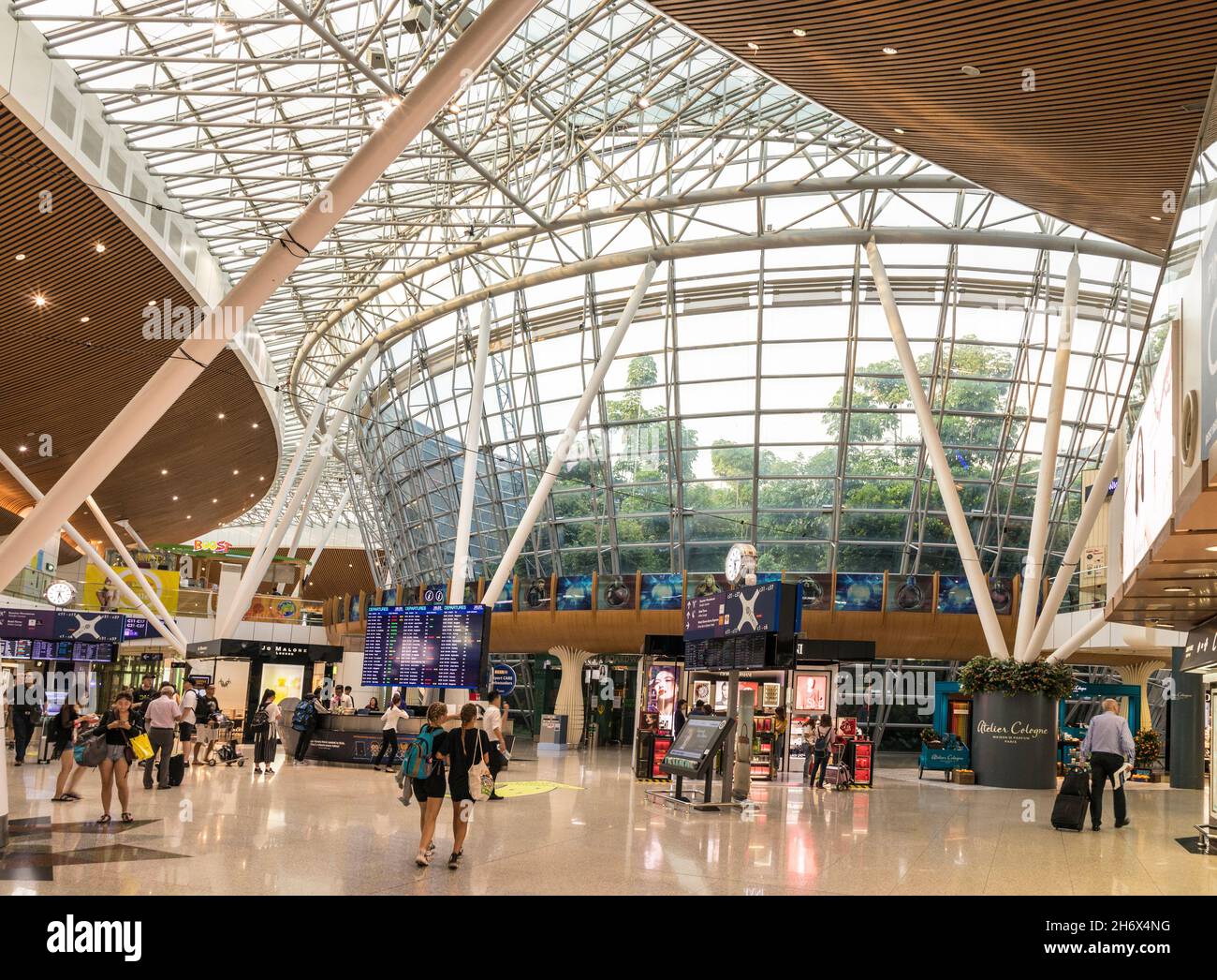 Regenwald-Gehege am Flughafen, Kuala Lumpur, Malaysia Stockfoto