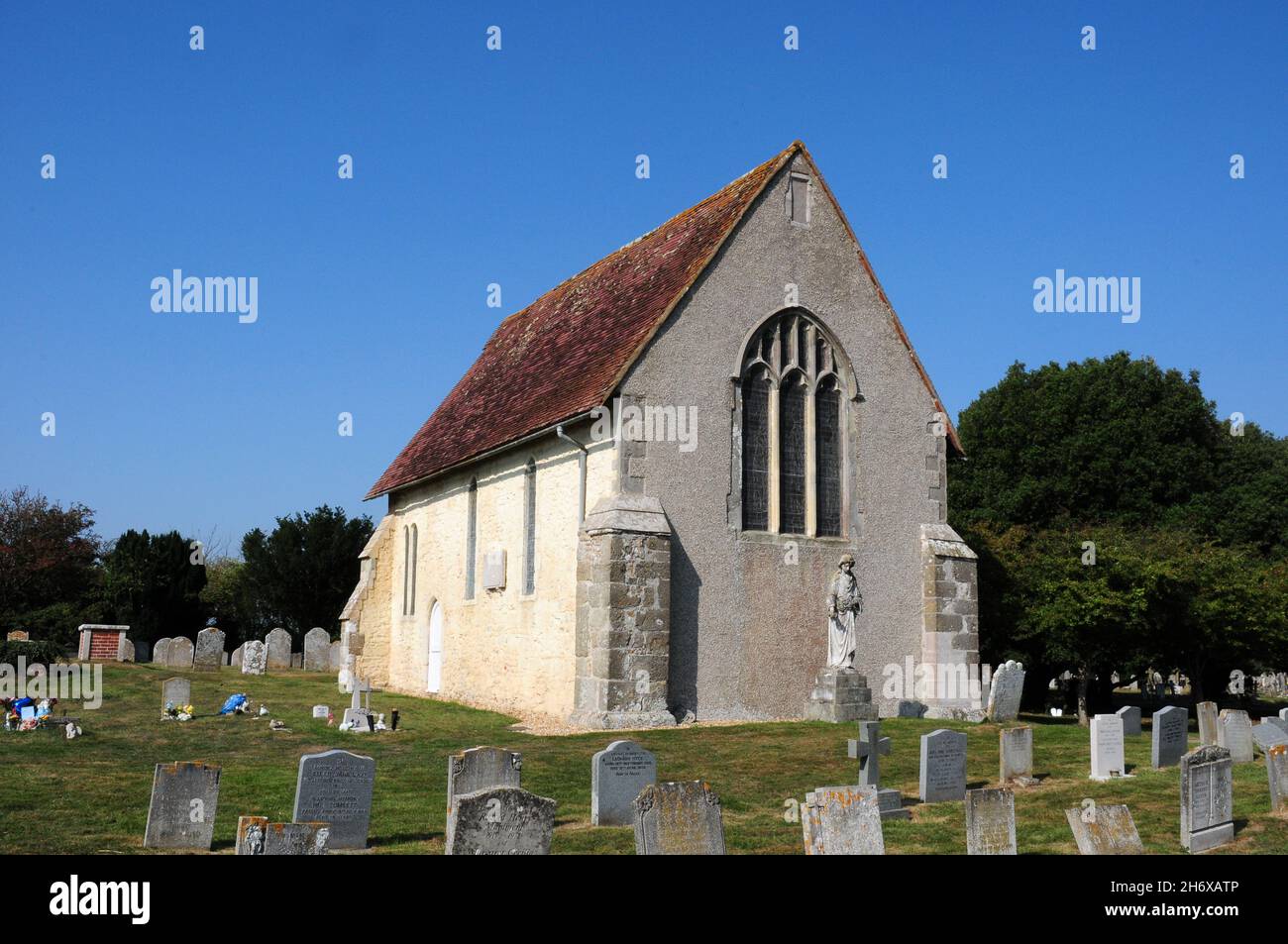 St Wilfrid's Chapel, am Manhood End, Church Norton, Selsey, West Sussex. Stockfoto
