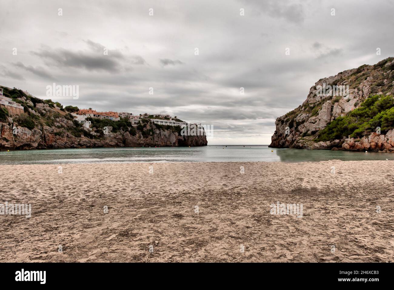 Küstenlandschaft von Menorca - Balearen - Spanien. Stockfoto