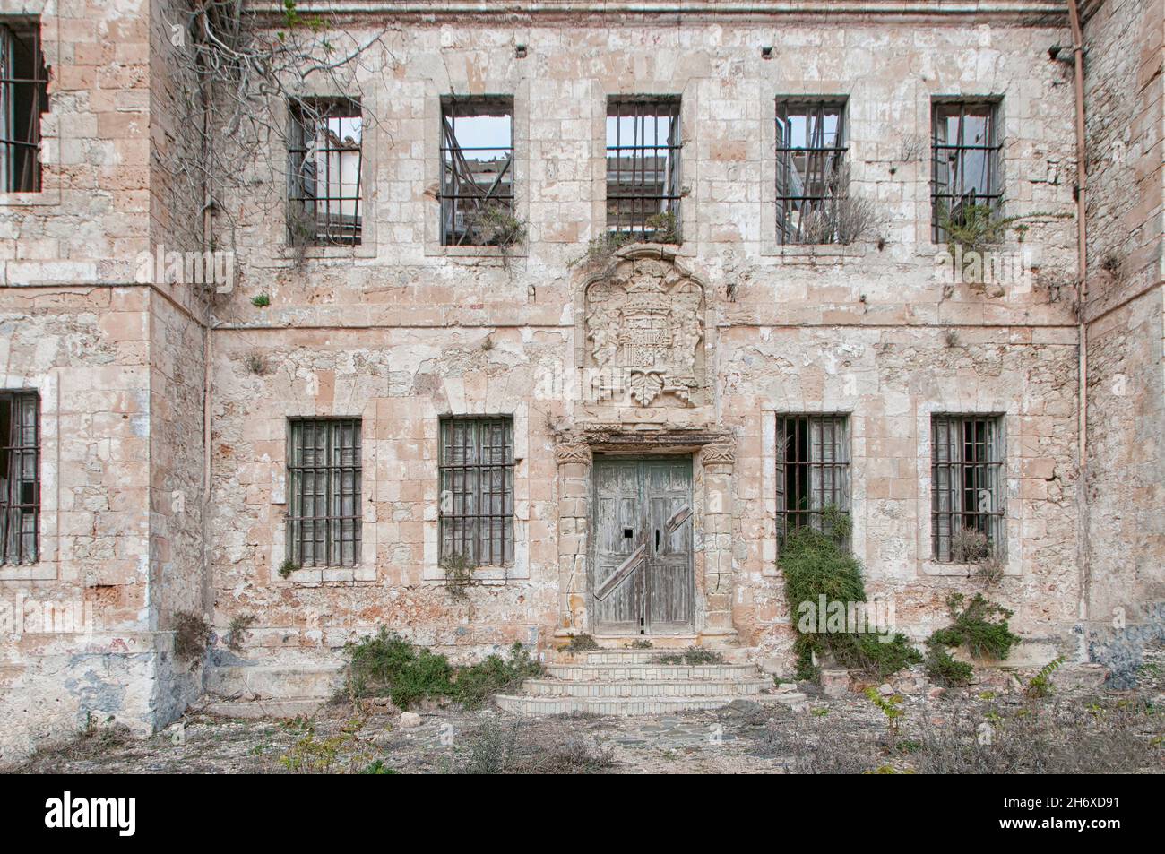 Defensive militärische Architektur der Insel Menorca. Stockfoto