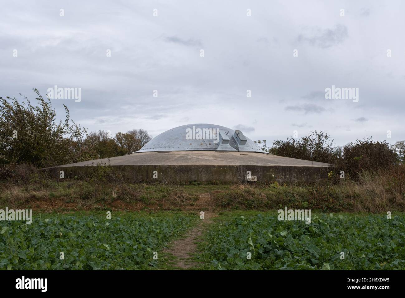 Eben-Emael, Belgien - 30. Oktober 2021. Fort Eben-Emael war eine der größten Festungen Europas. Ein immenser unterirdischer Komplex. Limburg Provi Stockfoto