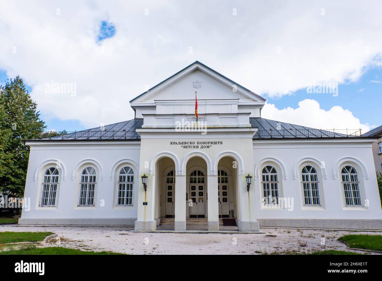 Zetski dom, montenegrinische Königliches Theater, Cetinje, Montenegro, Europa Stockfoto