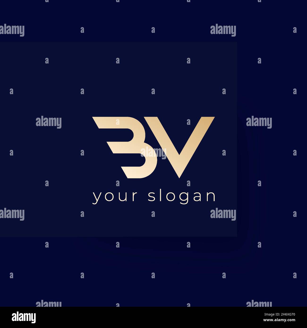 BV Buchstaben Logo, Monogramm Vektor-Design Stock Vektor