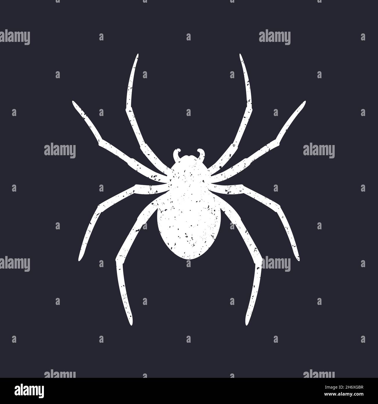 spider Vektorgrafik auf dunkel Stock Vektor