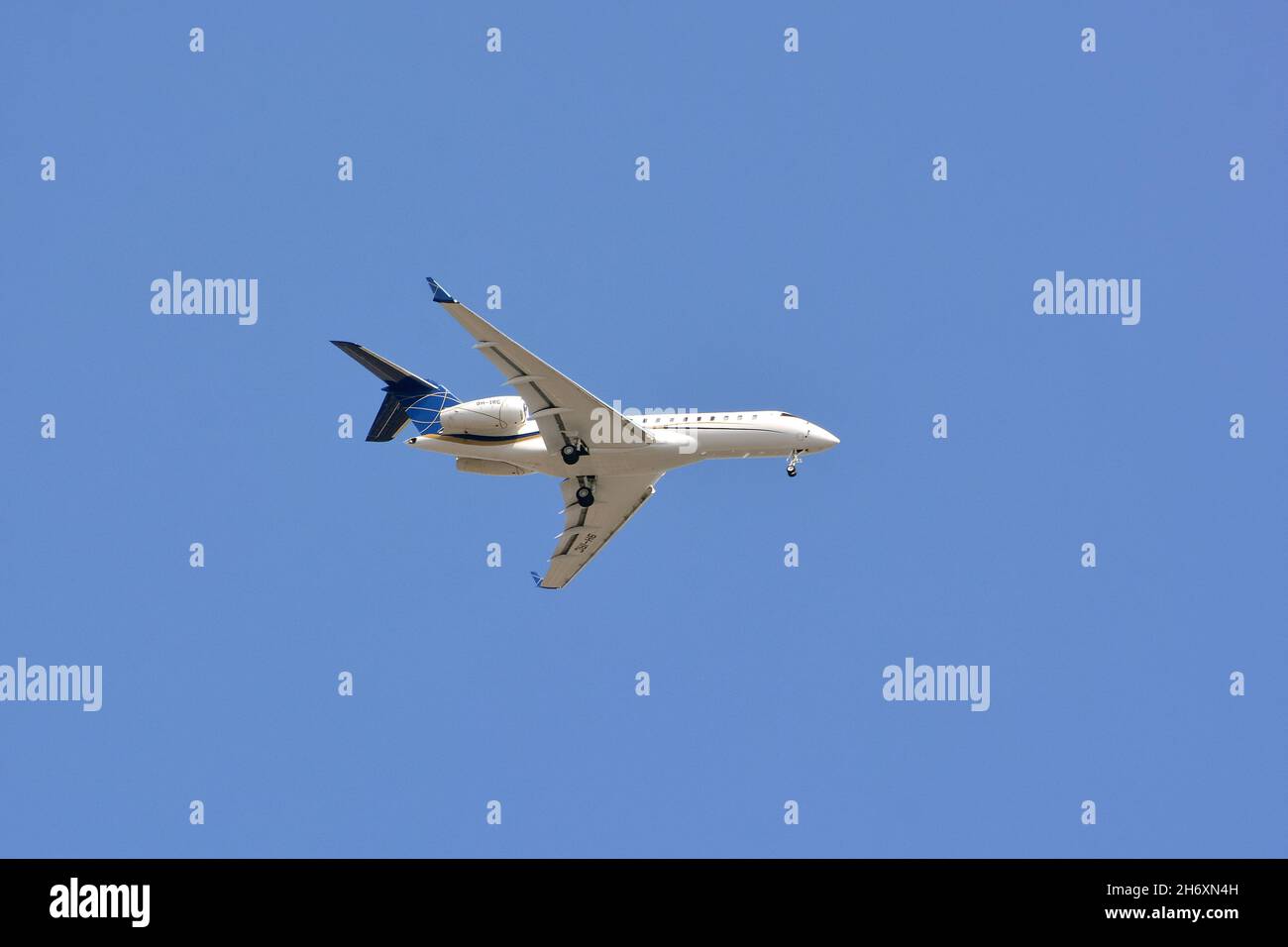 DC Aviation Malta, Bombardier Global 6000 Stockfoto