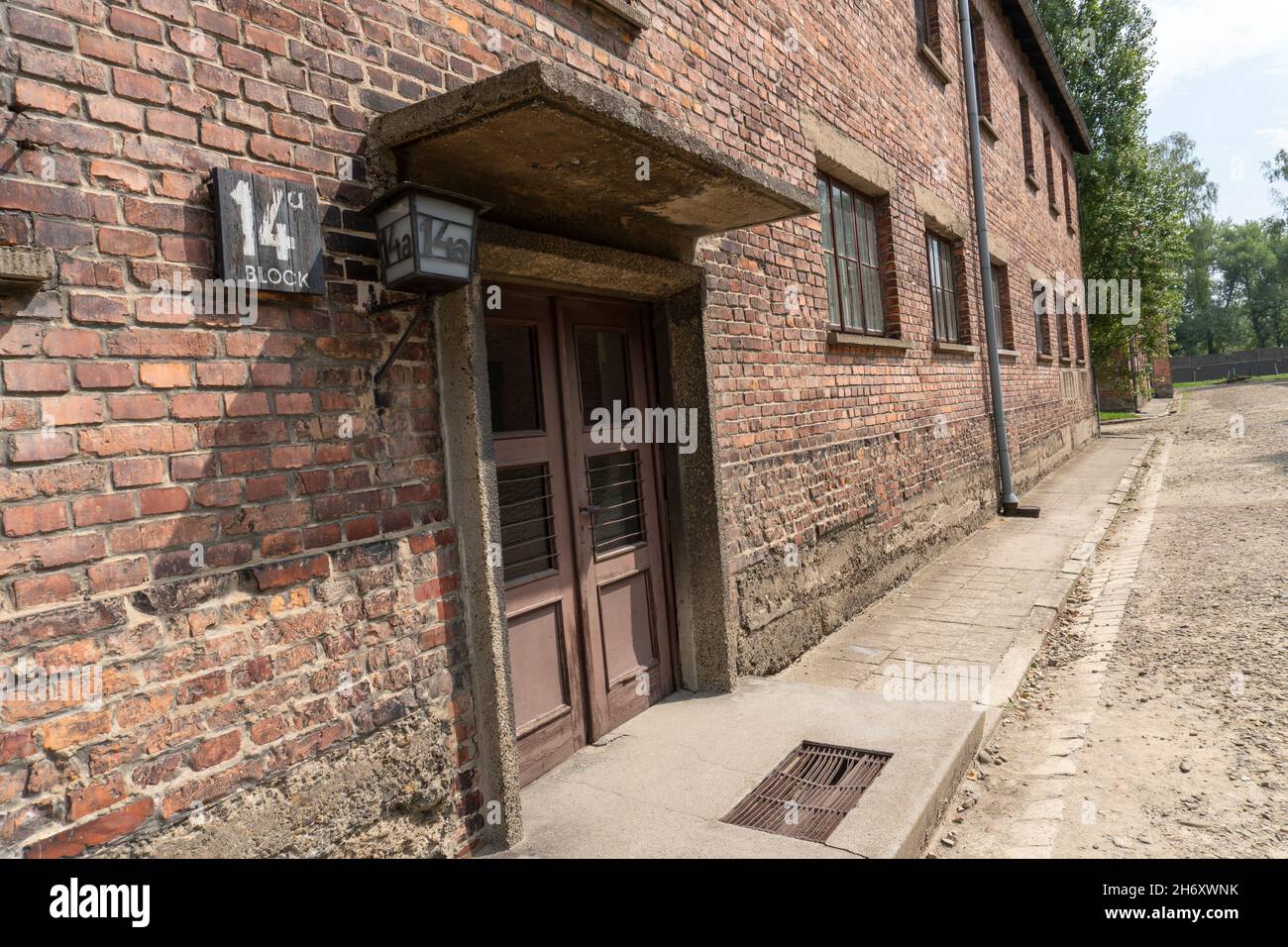 Polen, Kleinpolen, Oswiecim-Dorf, Auschwitz-Birkenau, Deutsches Konzentrations- und Vernichtungslager der Nazis (1940-1945) Stockfoto