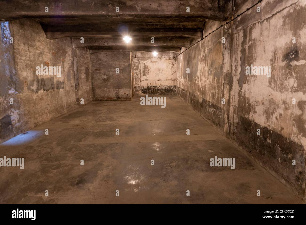 Polen, Kleinpolen, Oswiecim-Dorf, Auschwitz-Birkenau, Deutsches Konzentrations- und Vernichtungslager der Nazis (1940-1945) Stockfoto