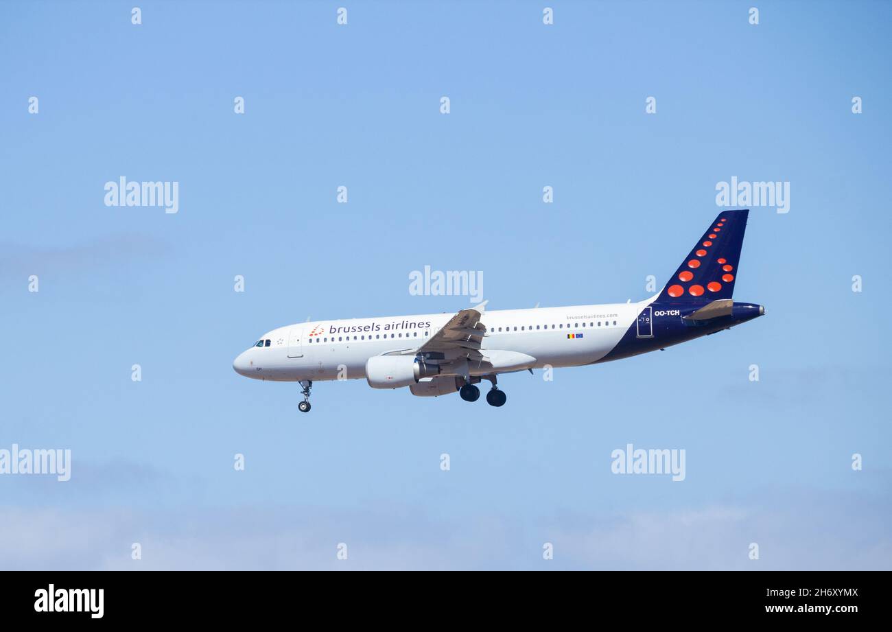 Brussels Airlines Airbus A320 Stockfoto