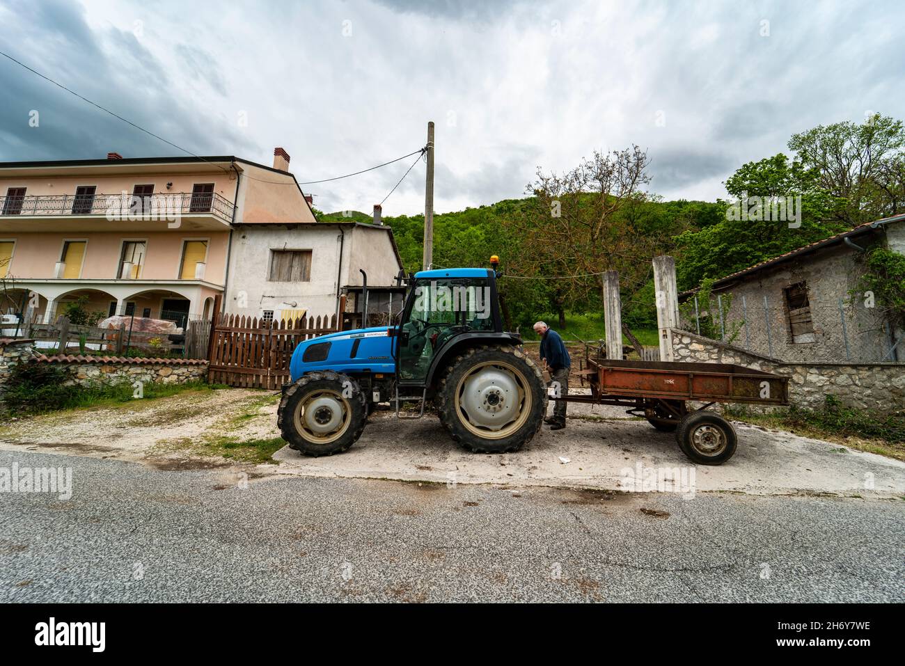 Santo Stefano di Sante Marie, l'Aquila, Abruzzen, Italien Stockfoto