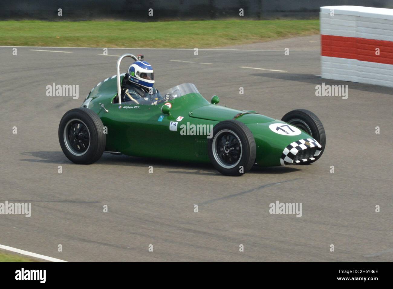 Stephane Reys #17 Formula Junior 1960 Scorpion Ford beim Goodwood Revival 19th Sep 2021 Stockfoto