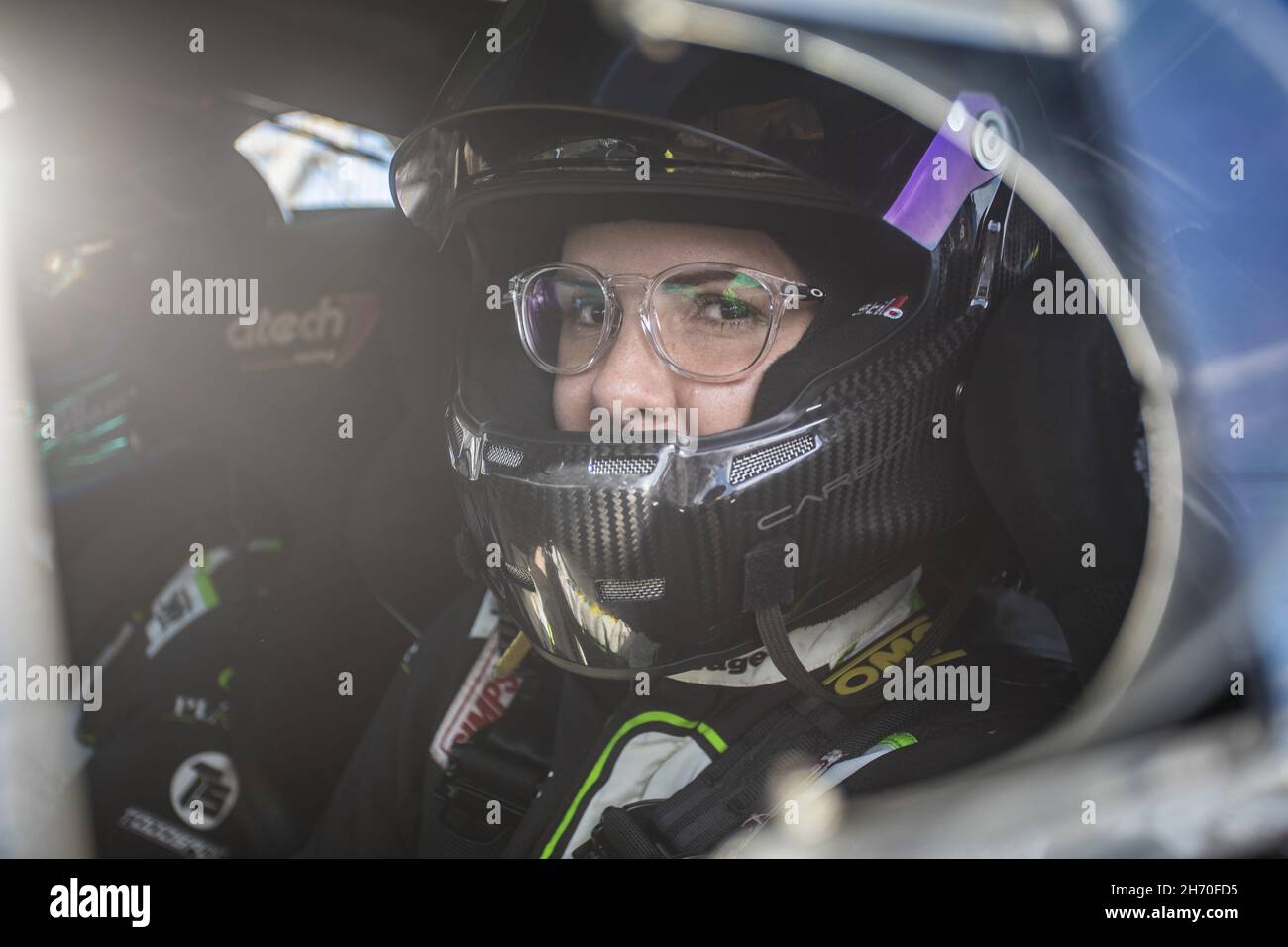 Falcon Hernandez Arminda Maria (Esp), Ford Fiesta Rally4, Copi Sport, Portrait während der FIA ERC Rally Islas Canarias 8th, 2021 Runde der FIA European Rally Championship 18, vom 20. Bis 2021. November 2021 in Las Palmas de Gran Canaria, Spanien - Foto: Gregory Lenormand/DPPI/LiveMedia Stockfoto