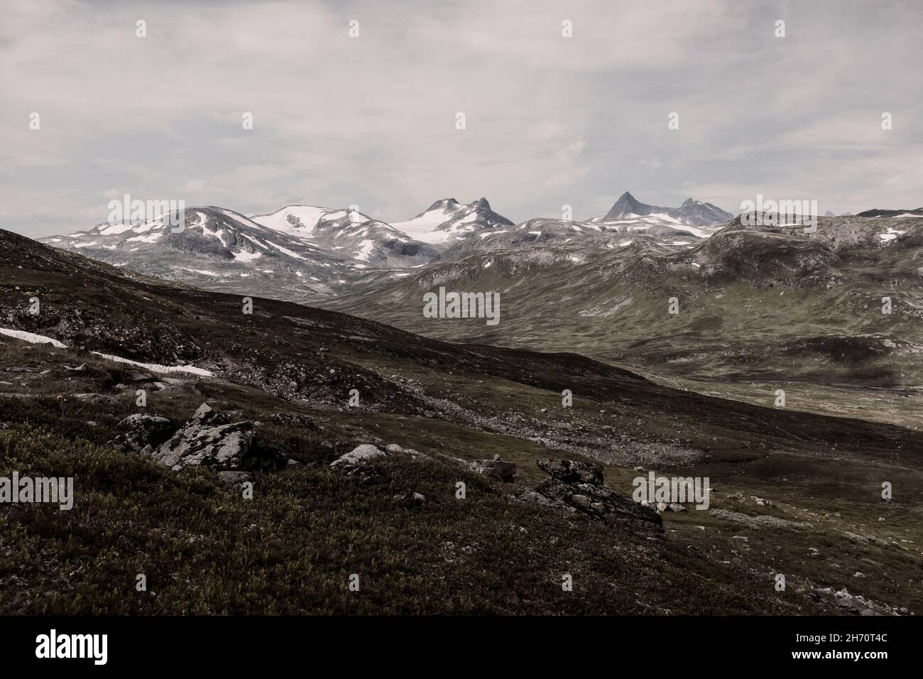 Aussicht auf Berglandschaft Stockfoto