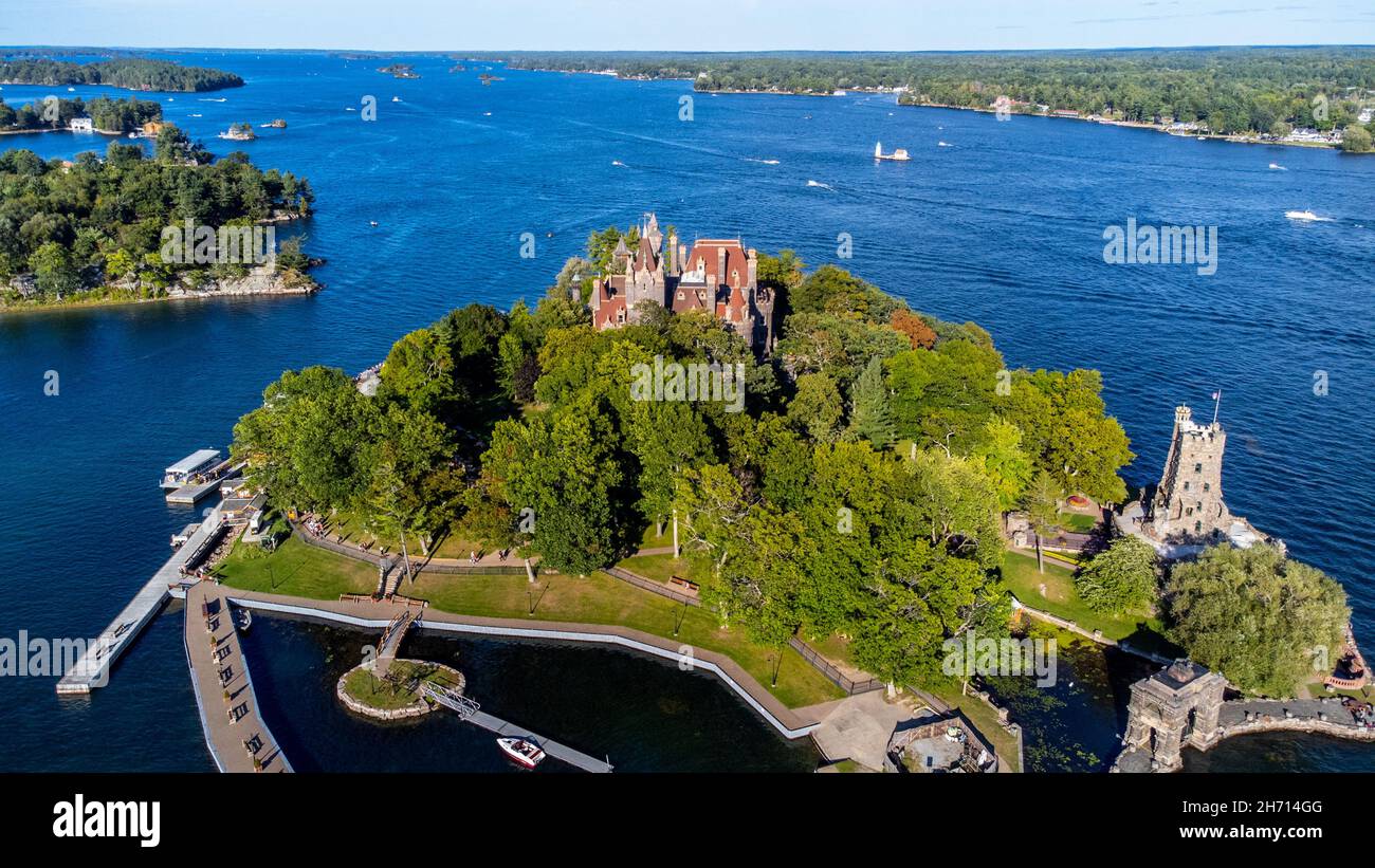 Boldt Castle, Heart Island, Alexandria Bay, NY, USA Stockfoto