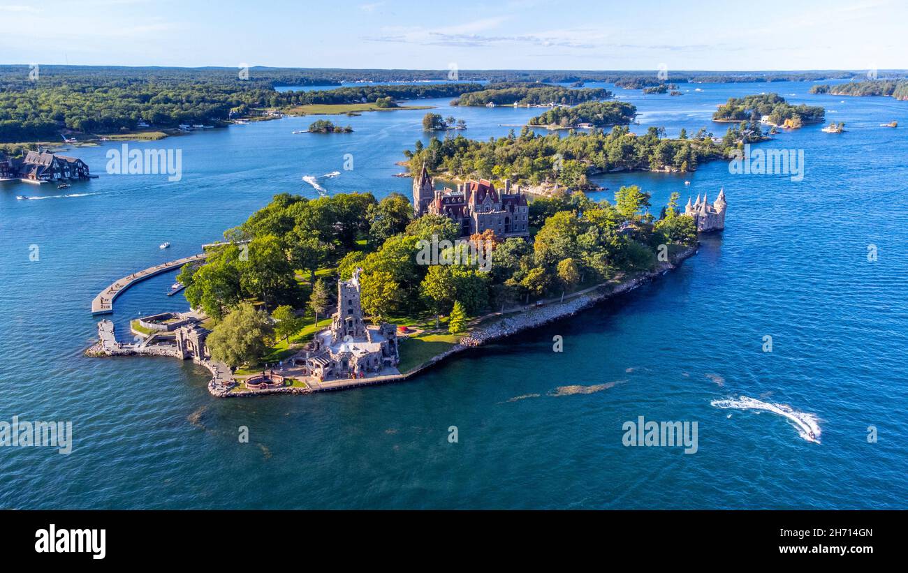 Boldt Castle, Heart Island, Alexandria Bay, NY, USA Stockfoto