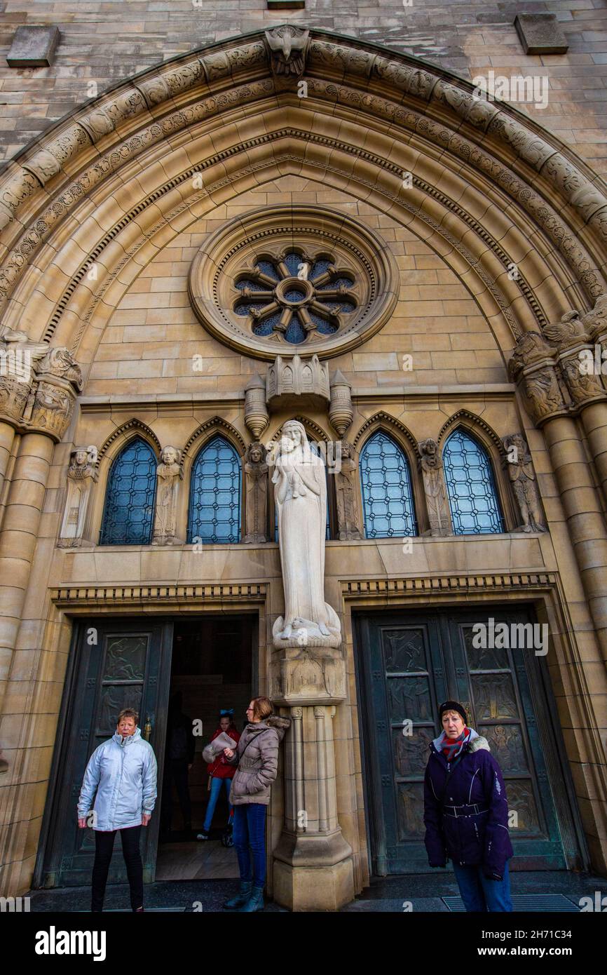 Kathedrale Notre Dame. Luxemburg-Stadt, Luxemburg. Stockfoto