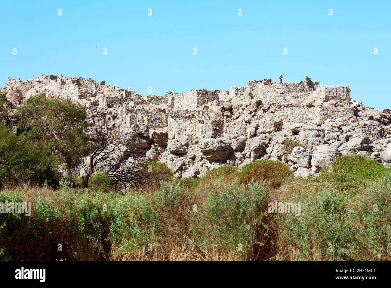 Pucara de Lasana, eine archäologische Stätte im Lasana-Tal im Norden Chiles Stockfoto