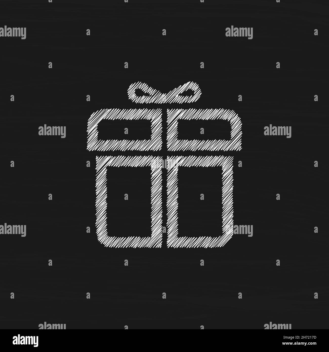 Geschenkbox Icon Festliche Verpackung, Verpackung mit Schleife, Band Stock Vektor