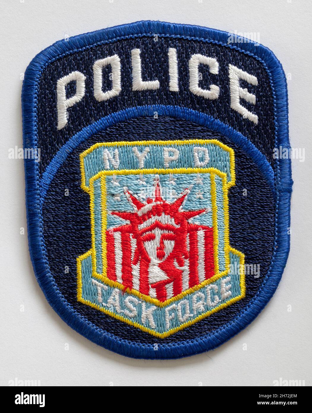 Vintage NYPD Police Task Force Uniform Patch Badge Stockfoto